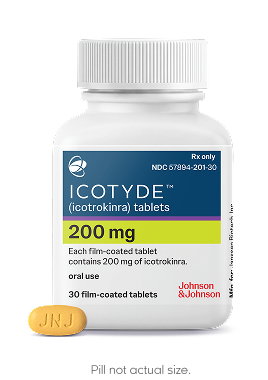ICOTYDE 200 mg tablets icotrokinra, each tablet contains icotrokinra hydrochloride equivalent to 200 mg icotrokinra, 30 tablets – Johnson & Johnson.